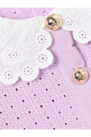 cardigan con occhielli rosa SELF-PORTRAIT KIDS | RS26724CAPINK